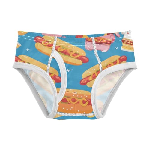 KLL Hot Dog Seamless Toddler Boy Cotton Briefs Breathable Children Undies - Main Image