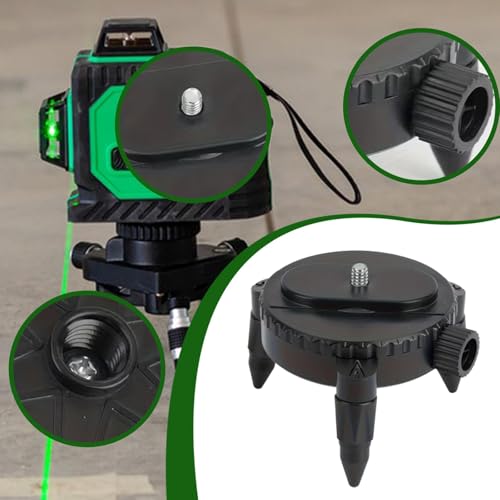 Adaptador de trípode con microajuste base giratoria 360 y soporte de ajuste 3