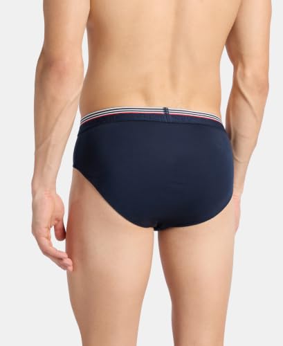 Image of Jockey US49 Men Super Combed Cotton Solid Brief with Ultrasoft Waistband