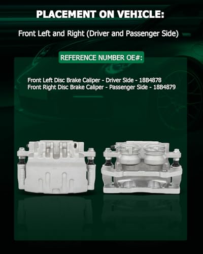 Image of SCITOO 18B4878 18B4879 Front Left & Right Disc Brake Calipers Assembly w /Bracket For Cadillac For CTS 2003-2008,For Cadillac For STS 2005-2008