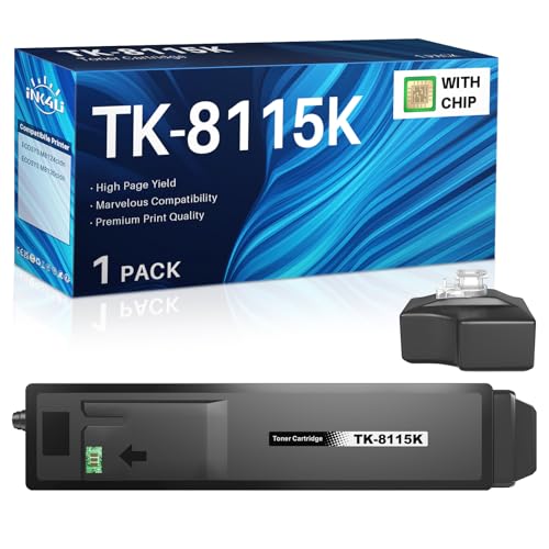 INK4U TK-8115K Toner Compatible with Kyocera TK-8115K Black Toner Cartridge 1T02P30NL0 Compatible with Kyocera ECOSYS M8124cidn, ECOSYS M8130cidn (with Chip, 12,000 Pages)