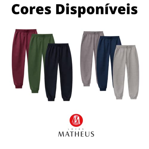 Calça Malwee Tradicional Feito em moletom flanelado masculino, Cinza, GG