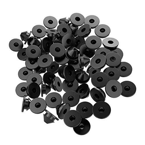 Blika 100 Pack Cable Railing Rubber Grommets For 1/8" 5/32" 3/16" Cables For Metal Cable Railing Posts, 1/8" Cable Railing Grommet, Cable Railing Protective Sleeves For Metal Posts #TOP6