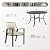 5 Pieces Patio Dining Set, 4 x Woven Rattan Chairs with Waterproof Cushion, 42” Metal Round Dining Table with Umbrella Hole, Outdoor Table and Chairs Set for Backyard Lawn and Deck, Beige