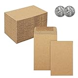 coin envelope300 Pack #1 Coin Envelopes 2.25"×3.5" 10 Assorted Colors Mini Envelopes for Spare Keys,