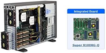 Supermicro SuperWorkstation 7048GR-TR Barebone System - 4U Tower - Intel C612 Express Chipset - Socket R3 (LGA2011-3) - 2 x Processor Support - Black - 1 TB DDR4 SDRAM DDR4-2133/PC4-17000 Maximum RAM Support - Serial ATA/600 RAID Supported Controller - ASPEED AST2400 Integrated - 12 x Total Bays - 3 5.2534; Bay(s) - 9 3.534; Bay(s) - 7 x Total Expansion Slots - Processor Support (Xeon) - 5 USB 3.0 Port(s) - 2 x 2 kW - SYS-7048GR-TR