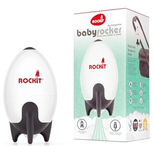Rockit Rocker Rechargeable - Rock-It Portable Baby Sleep Aid Gently Rocks Any Stroller or Buggy, Adjustable Speed with 60-Minute Timer - Fits All Pushchairs & Prams to Create a Baby Bouncer