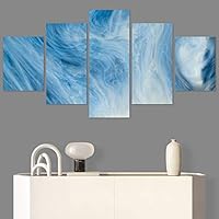 SIGNWIN 5 Panel Canvas Wall Art Abstract Colorful Decorative Elements Modern Artwork for Home Decorations Ready to Hang - 60