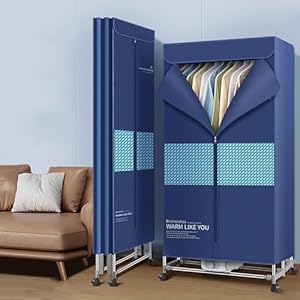 Draagbare Droger, Huishoudelijke Elektrische Wasdrogermachine, Opvouwbare Verwarmde Wasdroger, Grote Capaciteit 15 Kg (Color : 1500W, Size : 140cm/55in)