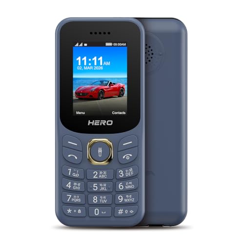 Image of Lava Hero Shakti 2026 Dual Sim Keypad Mobile Phone (with Vibration Alert) | 1.8 inch Display | Super Saving Battery Mode | Stylish Design | Number Talker | (Grey)| Type-C
