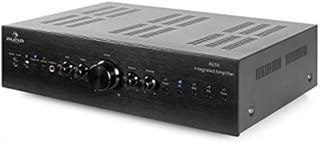 Auna Amplifier Hifi, Amp Stereo System AV Receiver, Stereo Amplifier Bass, and Treble control, 2 Channel Audio Power Subwoofer Amplifier and Speaker w/ Remote Control, AUX Input for MP3 & CD Players
