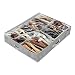 Portascarpe 12 scomparti Domopak Living 76x60x15cm Stone grigio