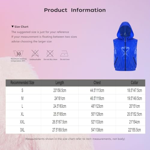 Chaleco de trabajo azul con capucha impermeable para hombre 5