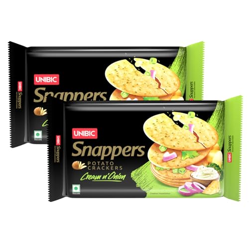 Unibic Foods India Pvt Snappers Cream & Onion | Thin Potato Biscuits | Flavoured Crisps | 600G (B0D3R1DGNP) Amazon Price History, Amazon Price Tracker