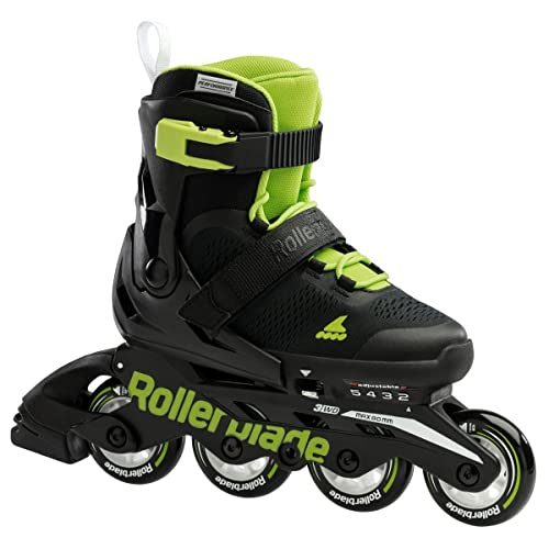 Rollerblade Microblade Talla: 33-36, Patines En Línea Unisex Adulto, Negro