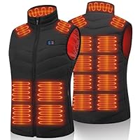 vapesoon Heated Vest for Women and Men Heated Gilet with 15 Heating Pads, Heated Body Warmer for Motorcycle Fishing Walking and Outdoor Work for Christmas and Thanksgiving (Battery not included)