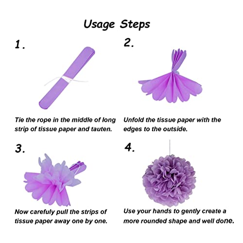 image for GAKA Green and Light Green Tissue Paper Pom Poms,Hanging Flower Ball D