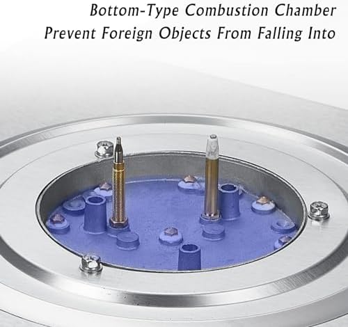 32cm Gas Stove, 1 Burner, 5.2KW High-Efficiency, Nine-Chamber Large Flame, 99-Minute Timer, Safety Flameout Protection for NG Use