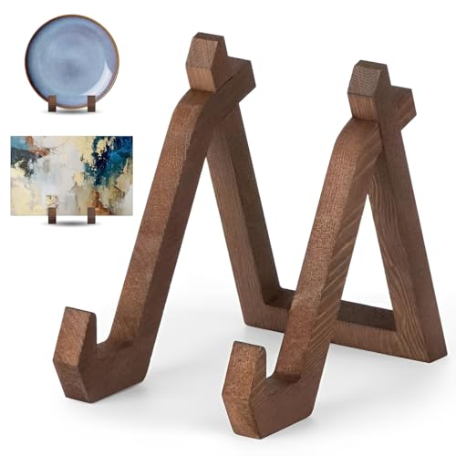 Qixuer Wooden - Supporto per foto, 16,3 x 11,6 x 15,2 cm