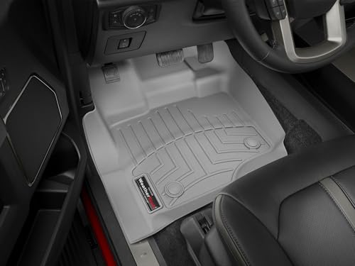 WeatherTech Custom Fit FloorLiners for Toyota Tundra (CrewMax), Tundra Hybrid - 1st & 2nd Row (441708-1-2), Black - Image 3