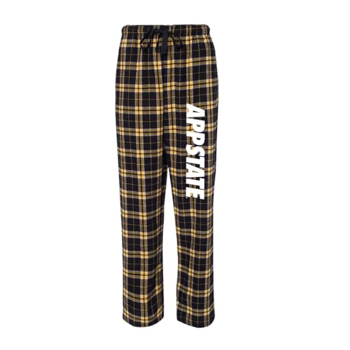 Sorority Letters Shop Appalachian State University Flannel Pajama Pants with APPSTATE Down the Leg