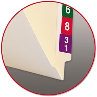 Miniatura 5 de Carpetas de corte recto con pestañas finales, 9 12 pulgadas frontales, carta, manila, 100caja, se venden en 1 caja, 100 unidades por caja