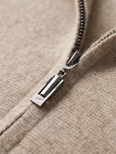 Men's Lapel Cashmere Cardigan Winter Business Casual Wool Knitwear Rib Knit Cardigan Sweater4