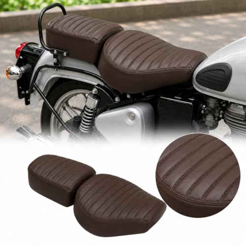 Image of Neodrift Premium Bike Seat Cover for Enfield Meteor 350 /650 (Full Coffee)
