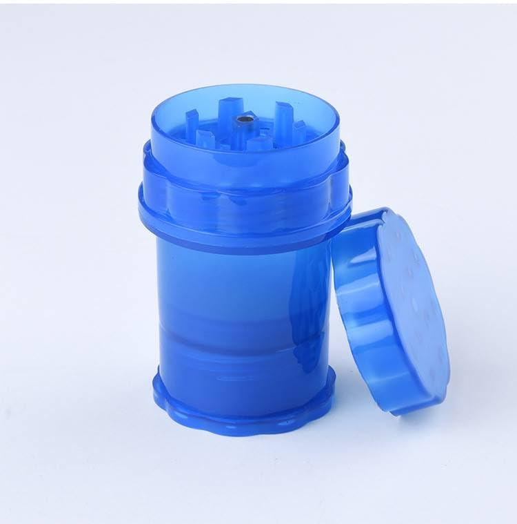 EFOTECH GRINDER Parçalayıcı PLASTİK baharat öğütücü herb spice 4 katmanlı (58MM-MAVI)