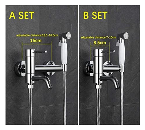 Bec de robinet à double commande noir mat et ensemble de douche complet haute durabilité