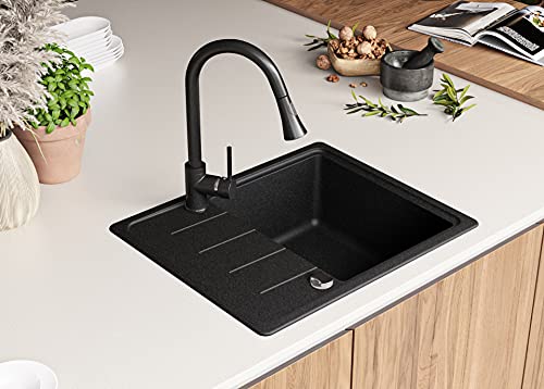 PRIMAGRAN Lavello in Granito 62 x 50 cm, Lavandino...