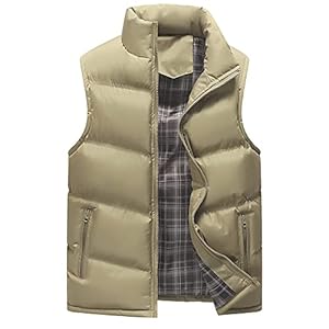 Heren Bovenkleding Gilets, Slim Fit, Rits Mode Mouwloos Vest Zwart Outdoor Vest Winter Herfst Bodywarmer Donsjack