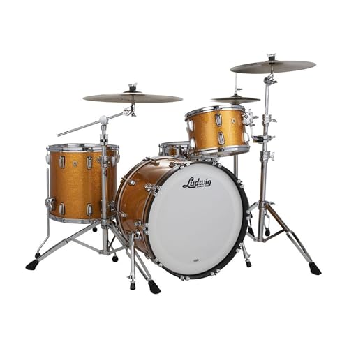 Ludwig Classic Maple Fab 3-Piece Shell Pack w/22' Kick - Gold Sparkle