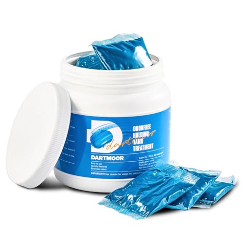 DARTMOOR Desodorante para Inodoro Camping, 20 PCS, Disgregante WC Camper, 30 g Eliminación de Residuos WC para Inodoro Portátil, RV, Poti de Camper