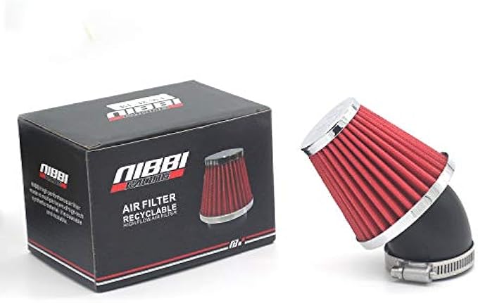 NIBBI Motorcycle Air Filter High Performance Air Filter 48mm Dirt Bike Air Filter For HONDA YAMAHA SUZUKI ATV SSR TTR Dirt Bike Pit Bike Mini Bike GY6 AJS