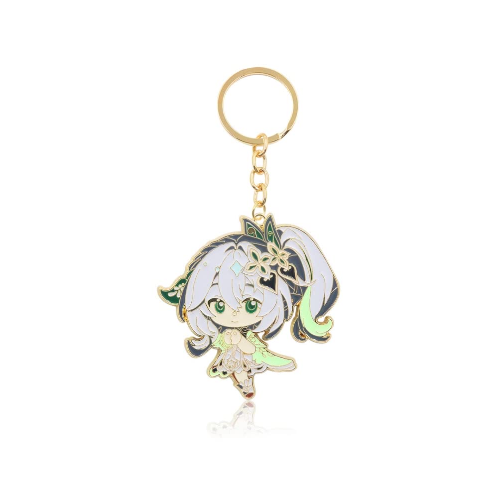 Hanaiette 1PC Genshin Impact Nahida Keychain Anime KeyChains Cute Keychain Game Character Cosplay Keyring Pendant