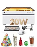 WECREAT Vision 20W Desktop Laser Engraver, Auto-Lifting for 5.5'...