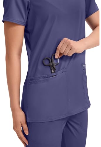Image of Cherokee Medical Women's Scrub Top V-Neck Modern Classic Fit with 3 Pockets, Ultra Soft and 2-Way Stretch Fabric - WW620