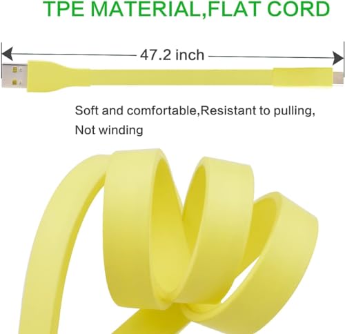 Sqrmekoko Replacement Charging Charger Cable Compatible with Ultimate Ears UE Boom MEGABOOM Wireless Speaker, Yellow