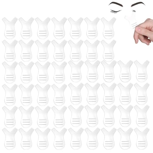 COYUN 50 Piezas Y Forma Cepillo de Pestañas, Pincel de Pestañas de Injerto en Forma de Y Peine Lifting de Pestañas Cepillo de Levantar Pestañas Herramienta De Maquillaje Para Extensión De Pestañas