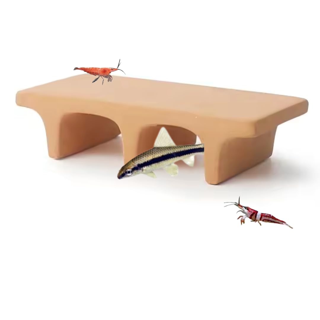 SANSEFERO Premier Plants Ceramic Shrimp Shelter Fish Breeding Cave for Fish Tank Ornaments Hiding, Play Rest Cave for Aquarium Decorations (B0D6Y7WSF9) Amazon Price History, Amazon Price Tracker