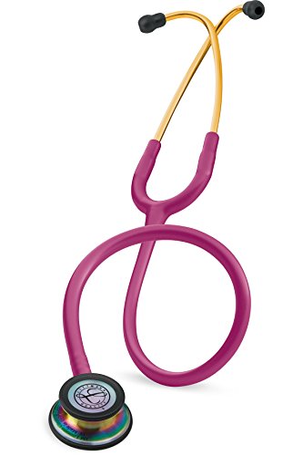 3M Littmann Fonendoscopio para monitorización Classic III, acabado en arcoíris, tubo color frambuesa, 68,5 cm, 5806 3M Littmann Fonendoscopio para monitorización Classic III, acabado en arcoíris, tubo color frambuesa, 68,5 cm, 5806