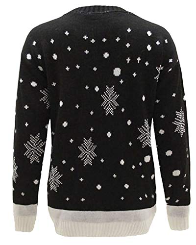 Pull de Noël renne pour enfant noir de 7 à 8 ans - 2