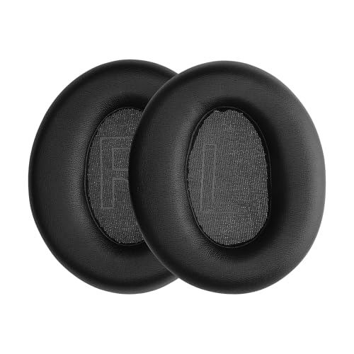 kwmobile Almohadillas compatibles con Anker Soundcore Q20i Almohadillas - 2X Almohadilla de Repuesto para Auriculares en Cuero sintético