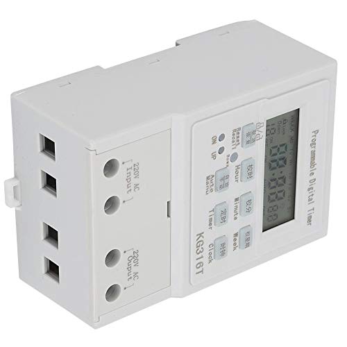 AC 220V 1W 25A Timer Switch,Mini Digital Timer Switch Electrical Programmable Control Timing Switch con LCD Display for Energy Saving and Efficient Intelligent. by Thincol - Image 3