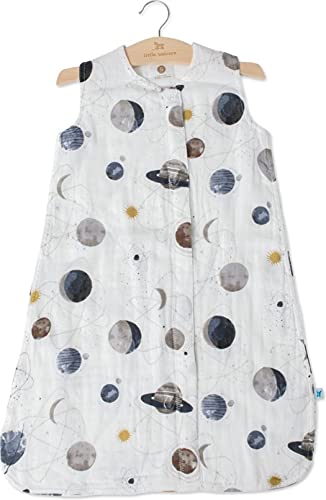 Image of Little Unicorn 0-6 Month Premium Muslin Sleep Sack 1.1 TOG | Soft & Breathable Muslin Cotton for safer sleep | 2 way zipper (Planetary)