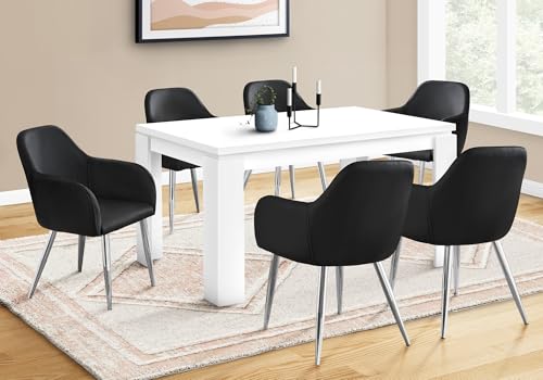 Monarch Specialties , Dining Table, White Hollow-Core, 60"L