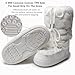 ZHENAIYISHENG Faux Fur Boots for Women - Fuzzy Fluffy Furry Water Resistant Snow Boots for Women - Anti-Slip with Cotton Sponge Lined and TPR Rubber Sole Black White Fur Boots white 6 7