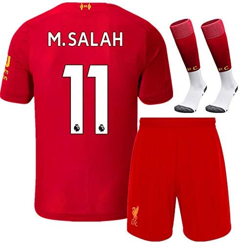 2019/2020 Season Home 11 Salah Liverpool Kids/Youth Soccer Jersey Size 20 Red