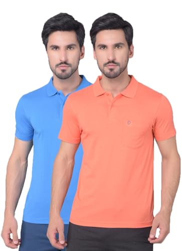 Image of Dollar Mens Cotton Casual Solid Polo Tshirt (Pack of 1)